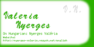 valeria nyerges business card